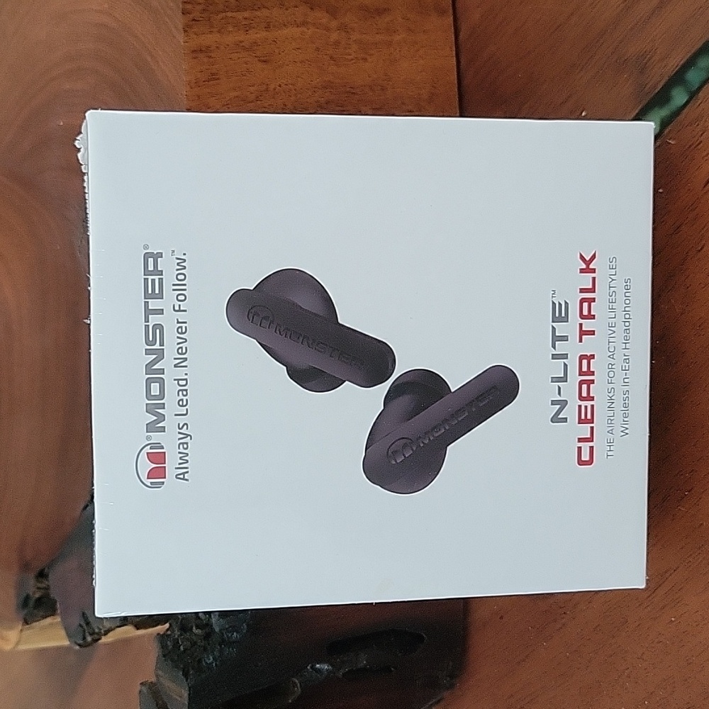 Monster Wireless Earbuds Bluetooth 5.3 Headphones w/ CVC 8.0 Noise Red., Waterpr